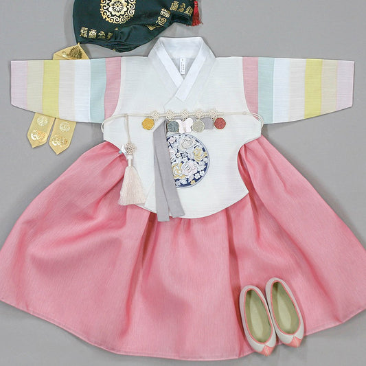 Tyttöjen Hanarin Hanbok Set