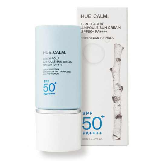 HUE_CALM ליבנה אקווה אמפולה קרם שמש SPF50+PA ++++ 50 מ"ל