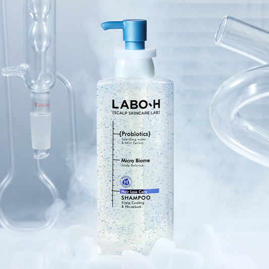 Labo.h haarverlies zorg hoofdhuidkoeling en geen talg shampoo 750 ml