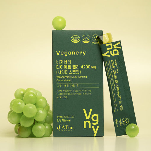 Veganery av D'Alba Diet Jelly 4200mg [Shine Muscat] 20g*14 stk