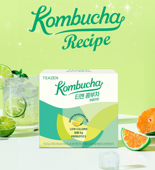 Teazen Kombucha Green Tangerine Lime 5G*30 -летний [2024 новый]