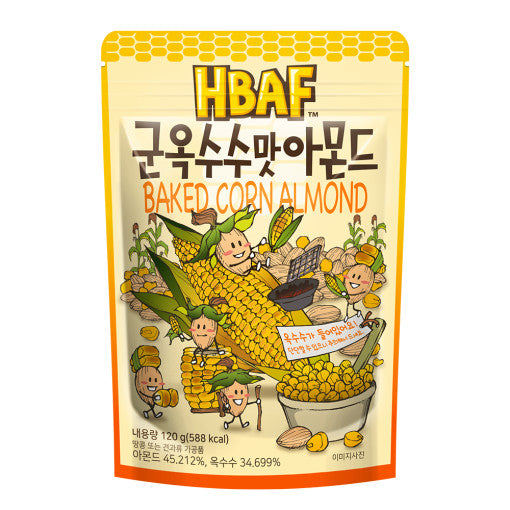 Hbaf pişmiş mısır badem 120g*3EA