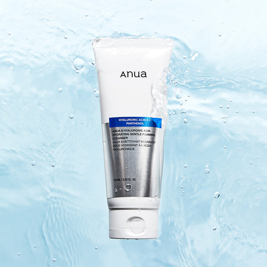 Anua 8 hyaluronzuur hydrateren zachte schuimende reinigingsmiddel 150 ml