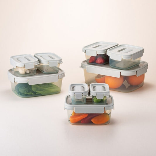 Locknlock stapelbare containers set (500 ml 2p + 2.7l 1p)