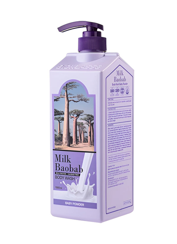 Milch Baobab Feuchter Körperwäsche Babypuder 800 ml