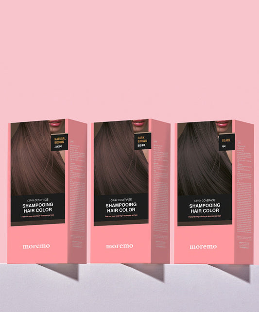 Moremo Shampooing Gray Coverage Hair Color (1. 60g / 2. 60g)