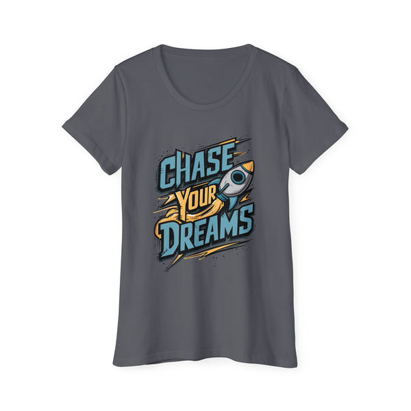 Hayallerinizi Kovalamaca Kadın Organik Kısa Kollu T-Shirt