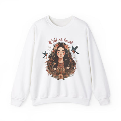 Wild at heart Unisex Heavy Blend™ Crewneck Sweatshirt - EmpressKorea