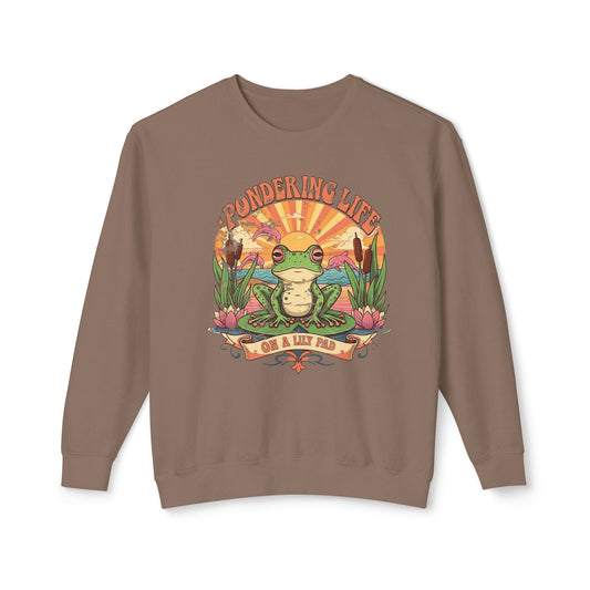 Nadenken over het leven unisex lichtgewicht crewneck sweatshirt - EmpressKorea