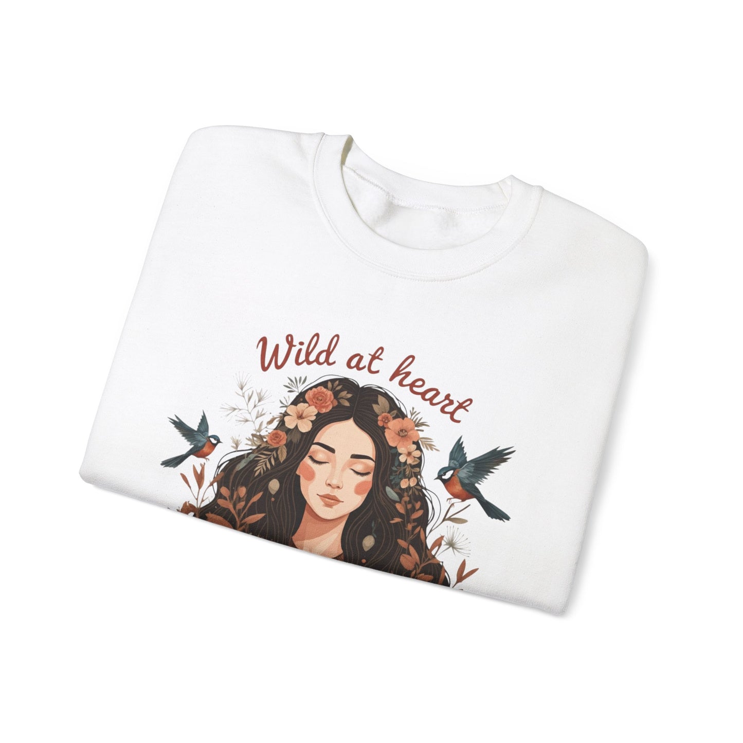 Wild at Heart Unisex Heavy Blend ™ Crewneck Sweatshirt - EmpressKorea