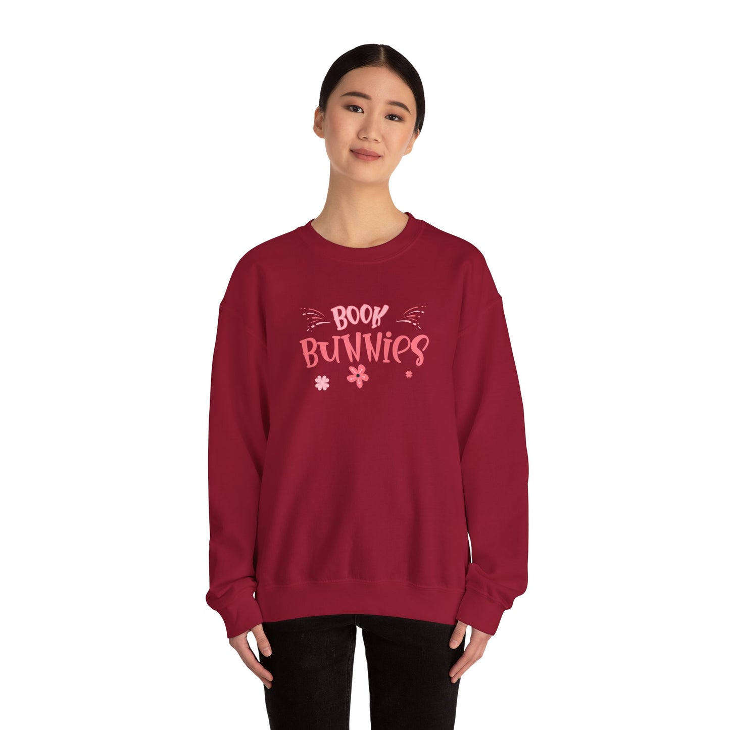 Livro Bunnies unissex Heavy Blend ™ Crewneck Sweetshirt - EmpressKorea