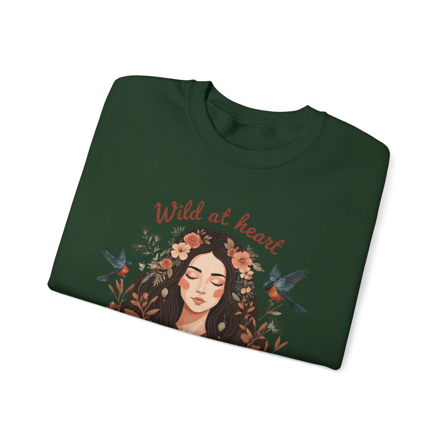 Wild at heart Unisex Heavy Blend™ Crewneck Sweatshirt - EmpressKorea