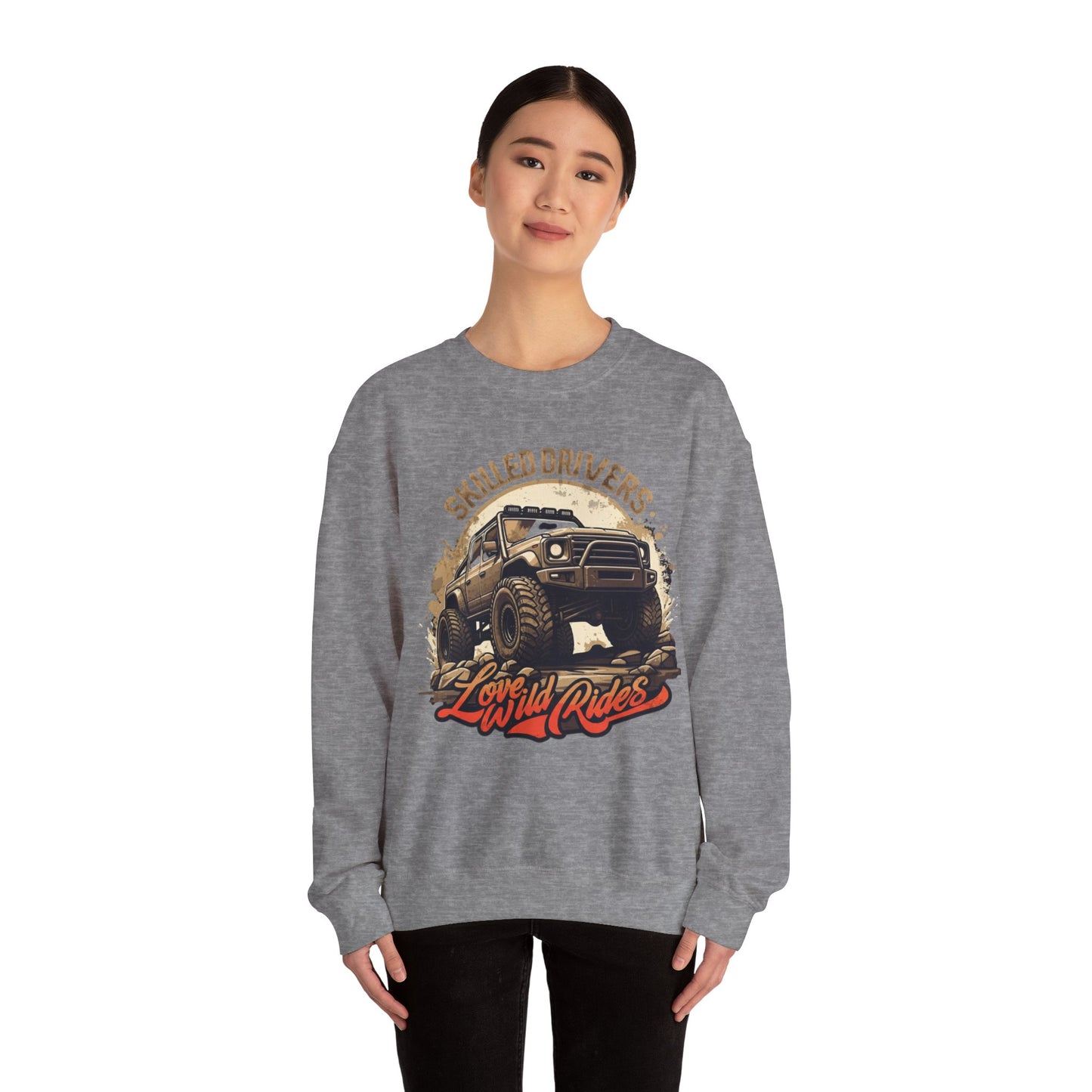 Färdig förare unisex tung blandning ™ crewneck tröja - EmpressKorea