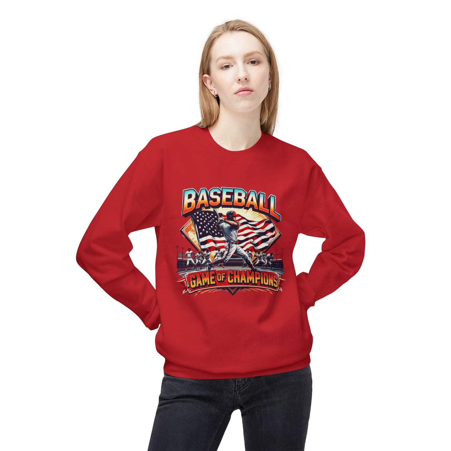 Game of champions Unisex Midweight Softstyle Fleece Crewneck Sweatshirt - EmpressKorea