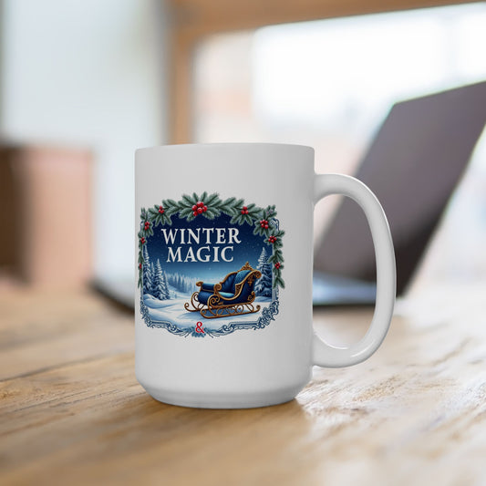 Winter Magic Ceramic Mug, (11oz, 15oz) - EmpressKorea