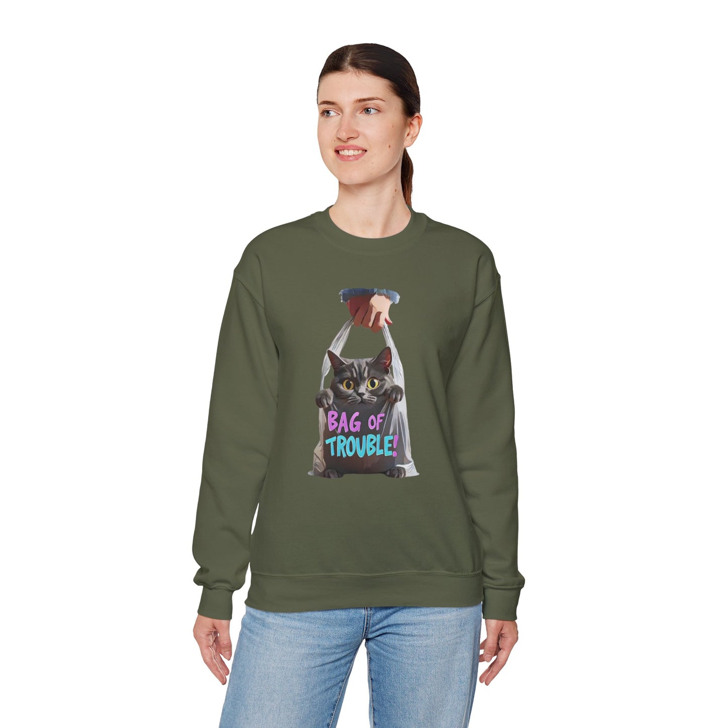 BASS OF TROUT UNISEX PEAW BLEND ™ SPEGINA CREWNECK - EmpressKorea