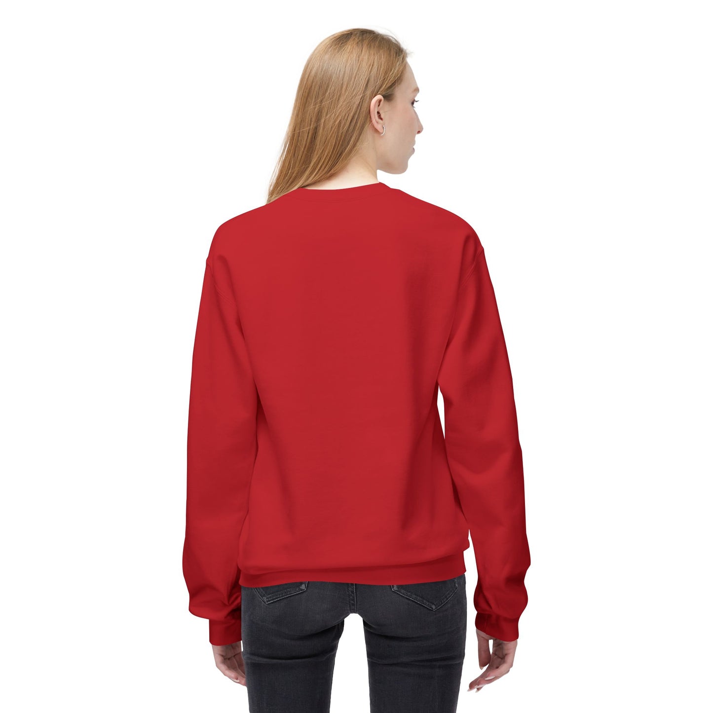 Trái tim Hàn Quốc unisex midweight softstyle fleece crewneck áo len - EmpressKorea