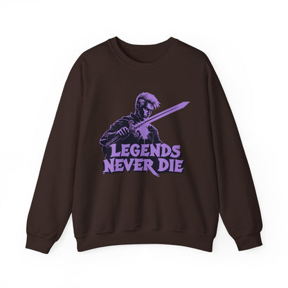 Legends Never Die Unisex Heavy Blend ™ CrewNeck Sweatshirt - EmpressKorea