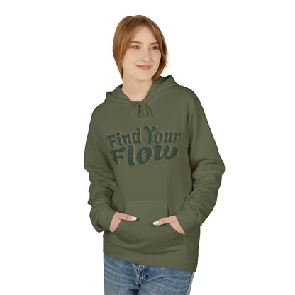 Hitta ditt flöde unisex midweight softstyle fleece hoodie - EmpressKorea