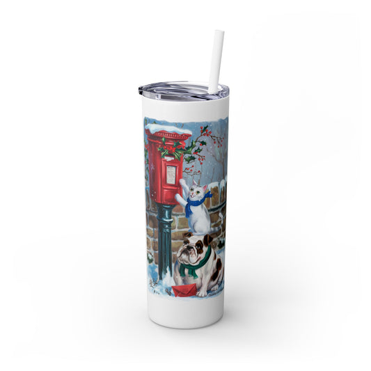 Bij de postbox Skinny Tumbler met stro, 20oz - EmpressKorea