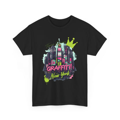 Graffiti New York Unissex Heavy Cotton Tee - EmpressKorea