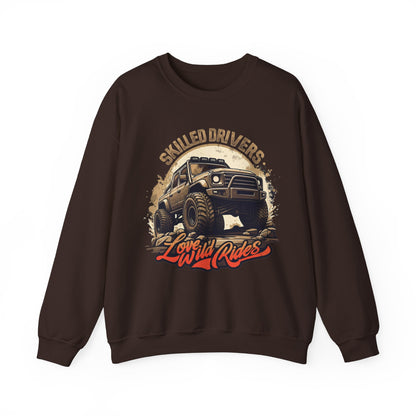 Skilled Driver Unisex Heavy Blend™Crewneckスウェットシャツ - EmpressKorea