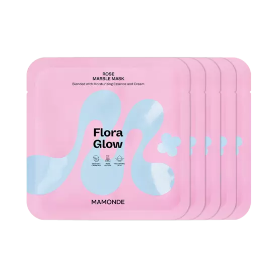 Mamonde Flora Glow Rose Marble Mask 36g x 5 Sheets