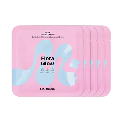 Mamonde Flora Glow Rose Marble Mask 36g x 5 Sheets