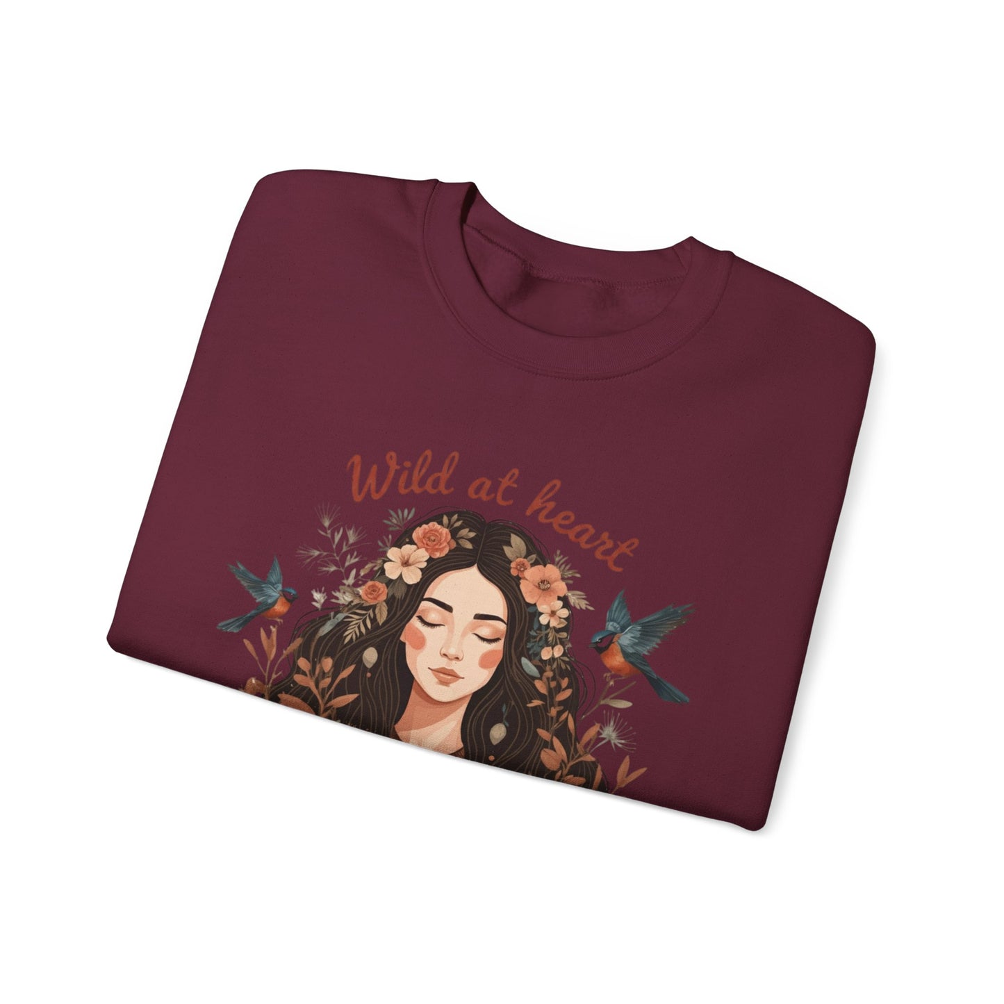 Wild im Herzen Unisex Heavy Blend ™ Crewneck Sweatshirt - EmpressKorea