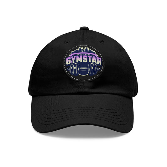 Hat Gymstar le paiste leathair (cruinn)