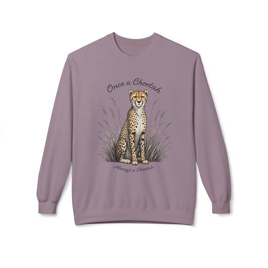 I gcónaí Cheetah Unisex Softstyle Crewneck Crewneck Sweatshirt - EmpressKorea