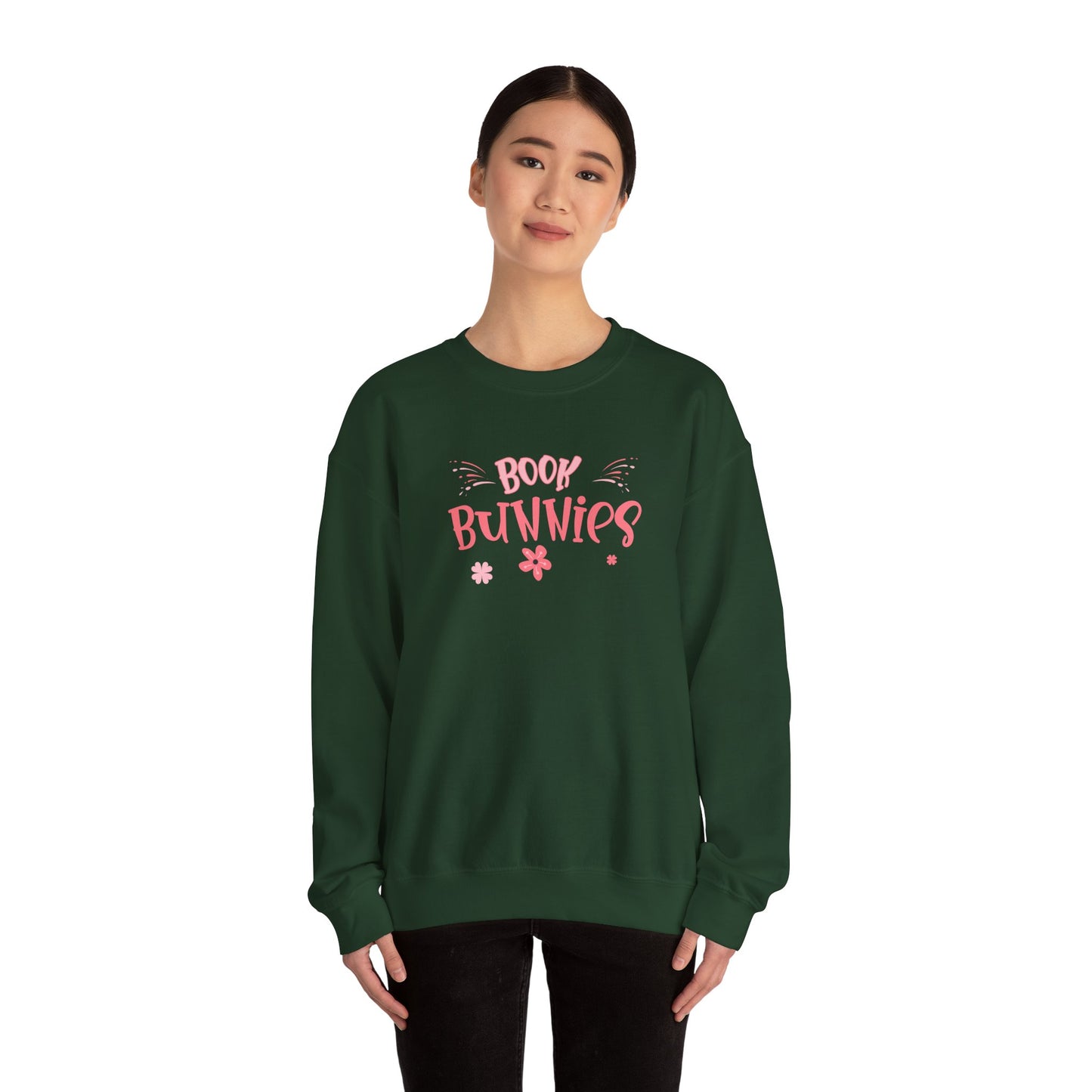 Book Bunnies Unisex Heavy Blend ™ Crewneck Sweatshirt - EmpressKorea