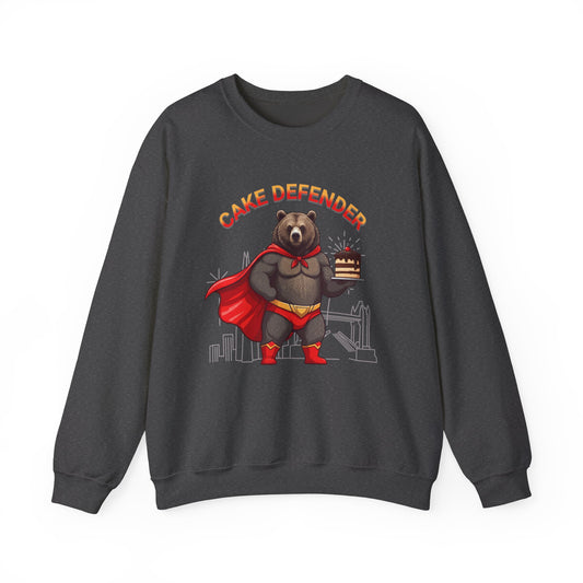 Cake Defender Unisex Heavy Blend ™ Crewneck Sweatshirt - EmpressKorea