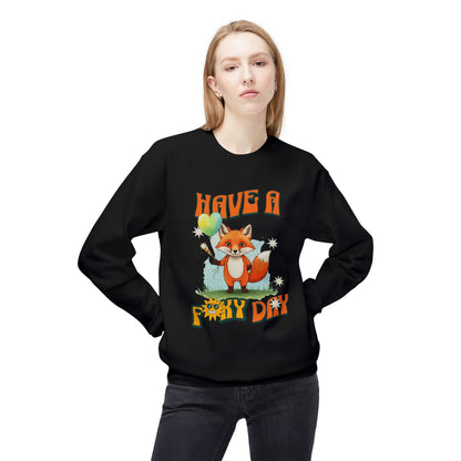 Ha en Foxy -bursdag! Unisex midtvekt Softstyle Fleece CrewNeck Sweatshirt - EmpressKorea