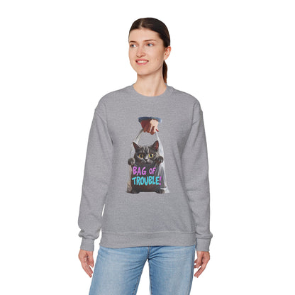 Bag of trouble Unisex Heavy Blend™ Crewneck Sweatshirt - EmpressKorea