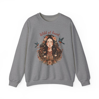 Wild at heart Unisex Heavy Blend™ Crewneck Sweatshirt - EmpressKorea