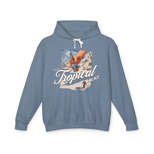 Fühle die tropische Hitze Unisex Leichtes Kapuzen -Sweatshirt