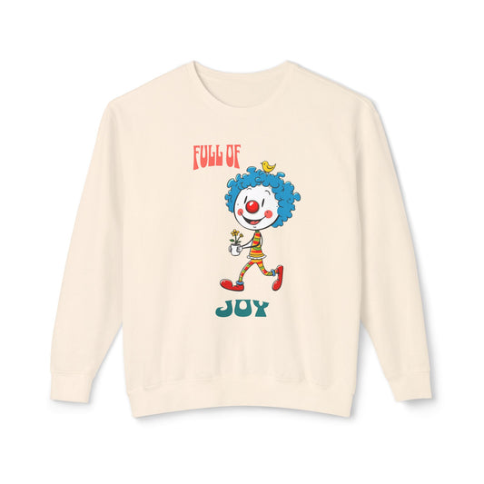 Joy ile dolu unisex hafif mürettebat sweatshirt