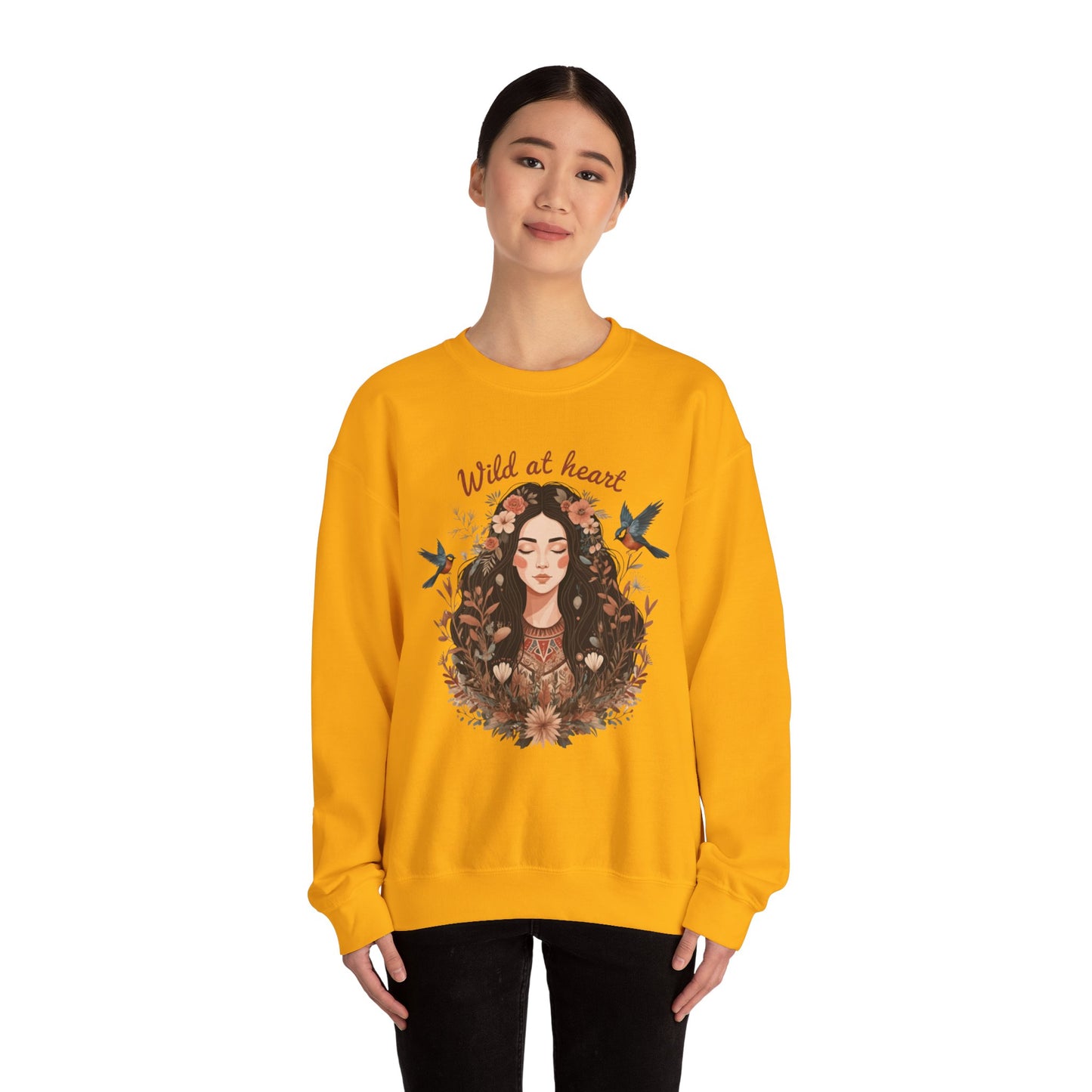 Wild im Herzen Unisex Heavy Blend ™ Crewneck Sweatshirt - EmpressKorea