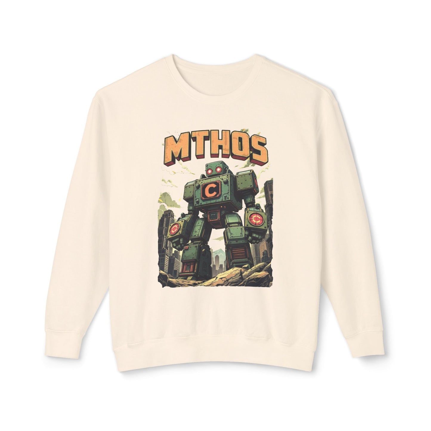 Mthos unisex lichtgewicht Crewneck sweatshirt - EmpressKorea