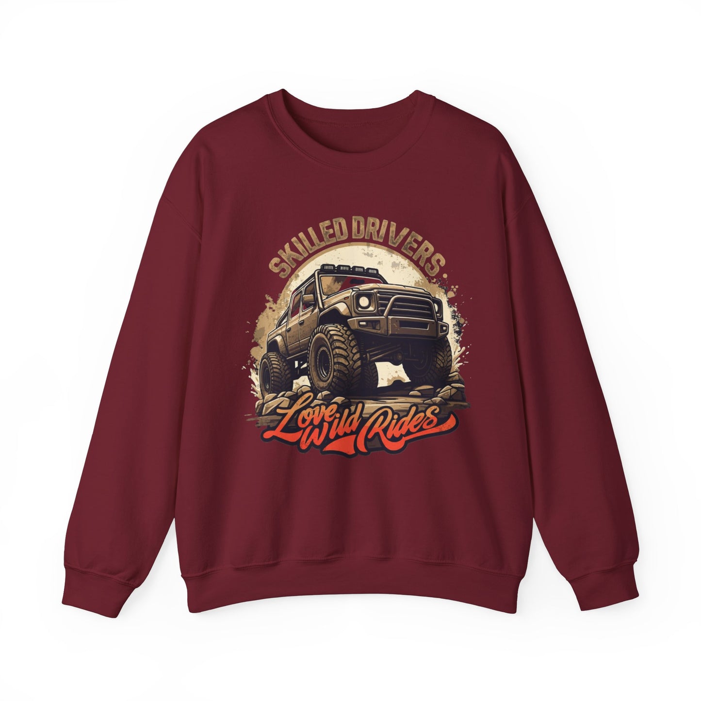 Skilled driver Unisex Heavy Blend™ Crewneck Sweatshirt - EmpressKorea