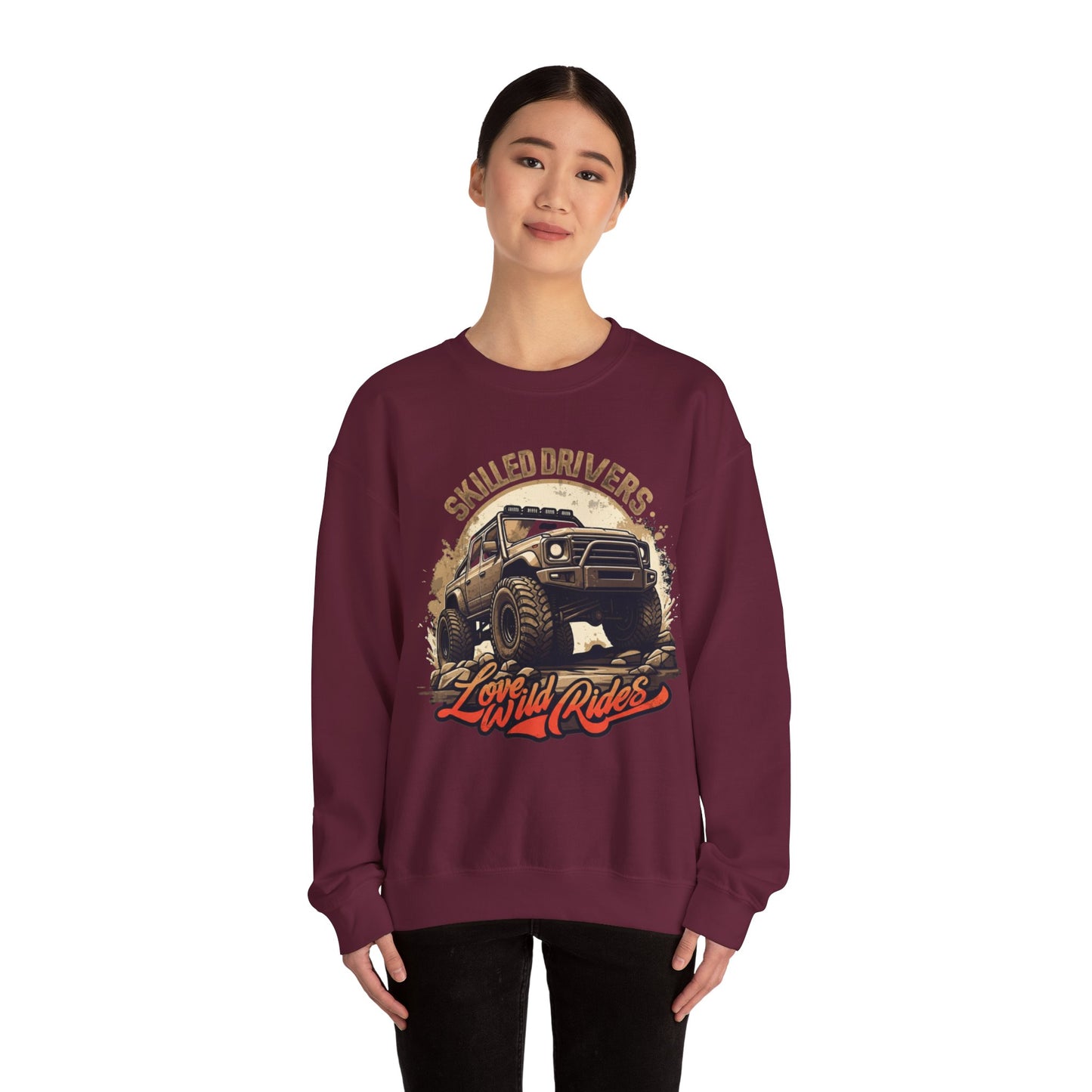 Färdig förare unisex tung blandning ™ crewneck tröja - EmpressKorea