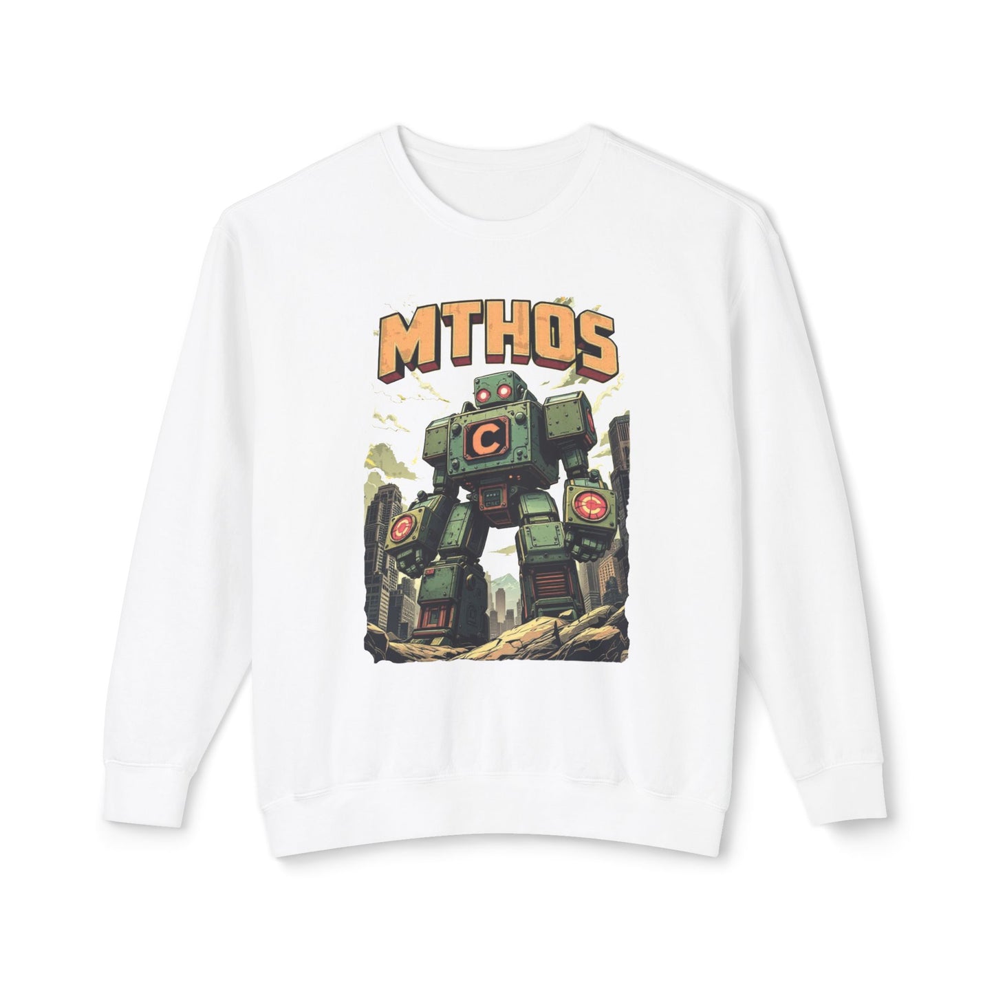 Mthos Unisex Lightweight Crewneck Sweatshirt - EmpressKorea