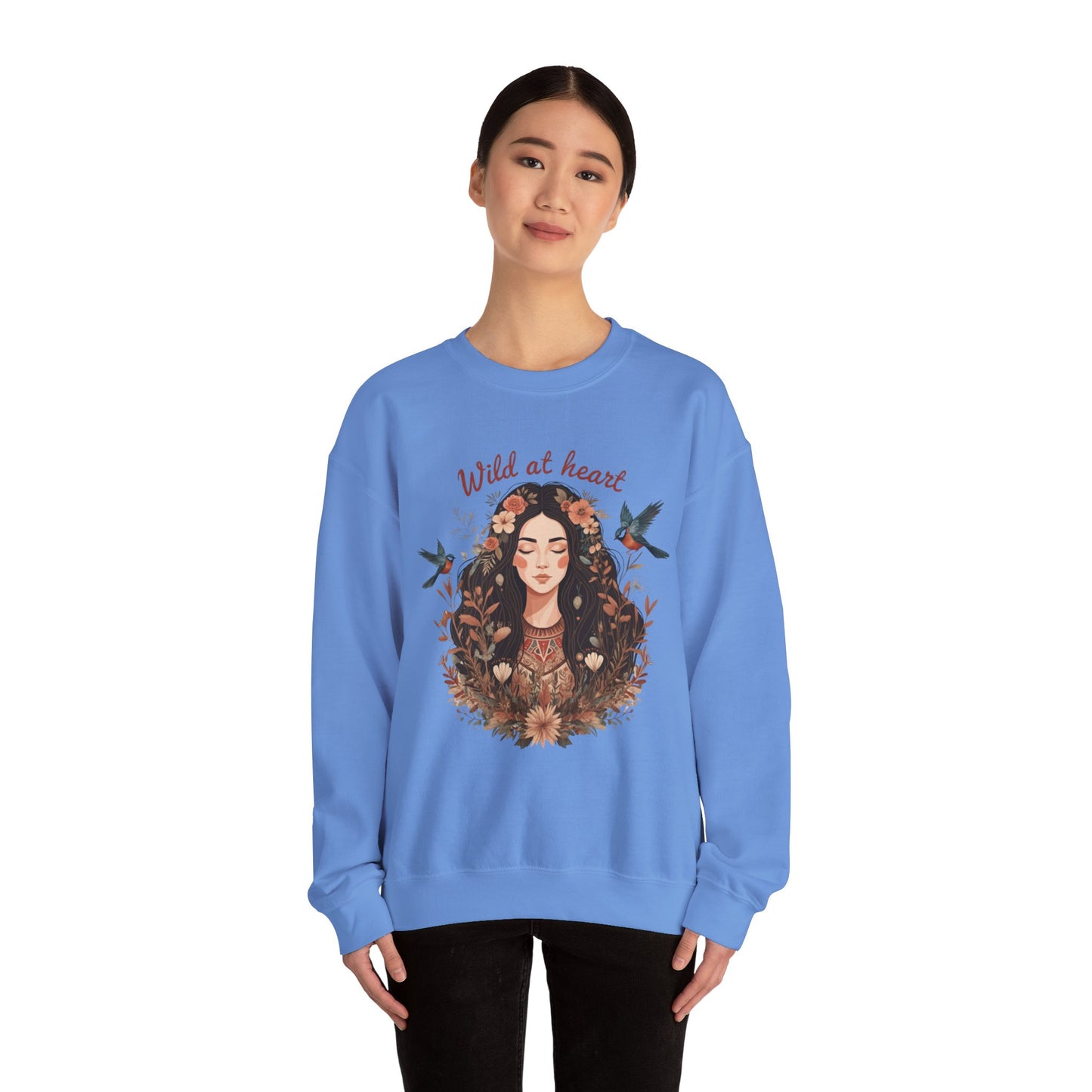 Wild at Heart Unisex Heavy Blend ™ Crewneck Sweatshirt - EmpressKorea