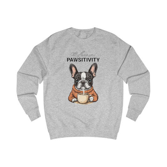 Caffeina e pawsitity una felpa unisex