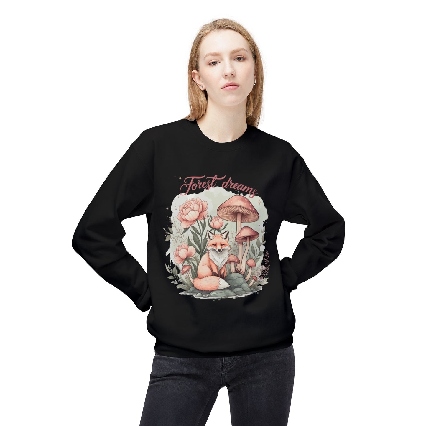 Forest Dream Unisexe Midweight Softstyle Fleece Crewneck Sweatshirt - EmpressKorea