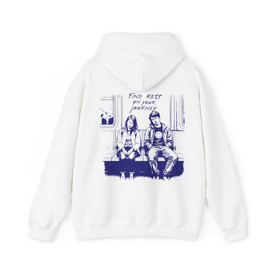 Finden Sie Ruhe in der Reise Unisex Heavy Blend ™ Kapuzen -Sweatshirt