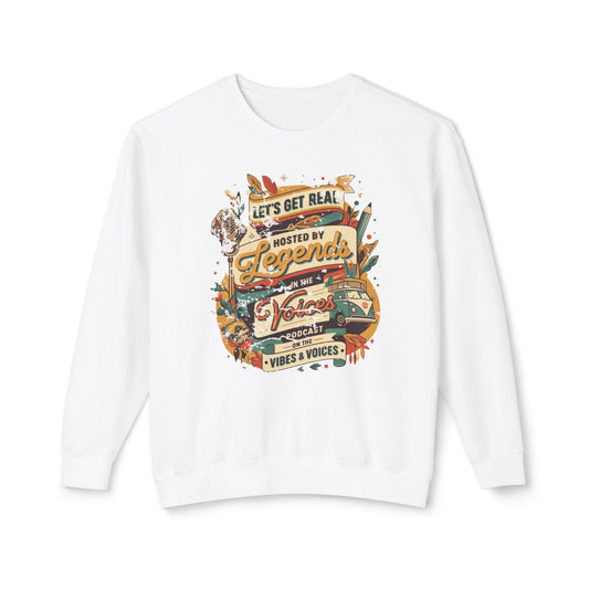 Låt oss få verkliga unisex lätta crewneck sweatshirt - EmpressKorea