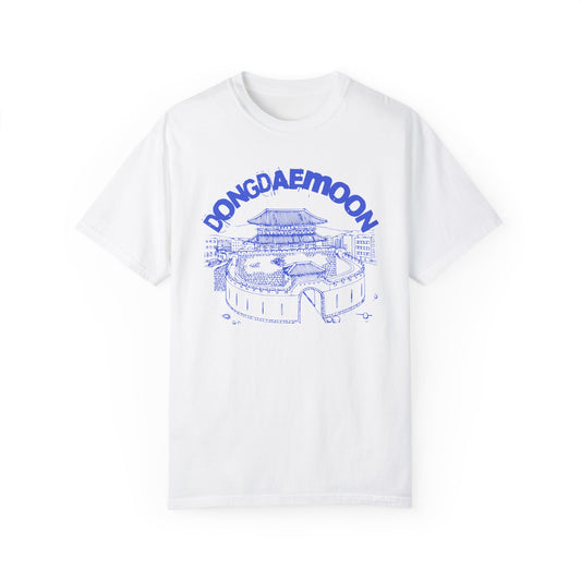 Dongdaemoon unisex plagg-farget t-skjorte