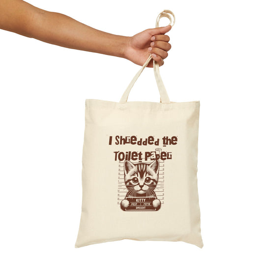 Jeg makulerte toalettpapiret. Cotton Canvas Tote Bag